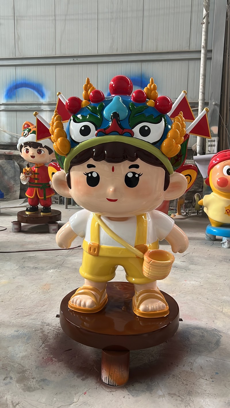 国风卡通小男孩