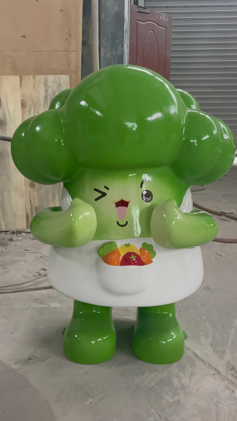 卡通西兰花雕塑