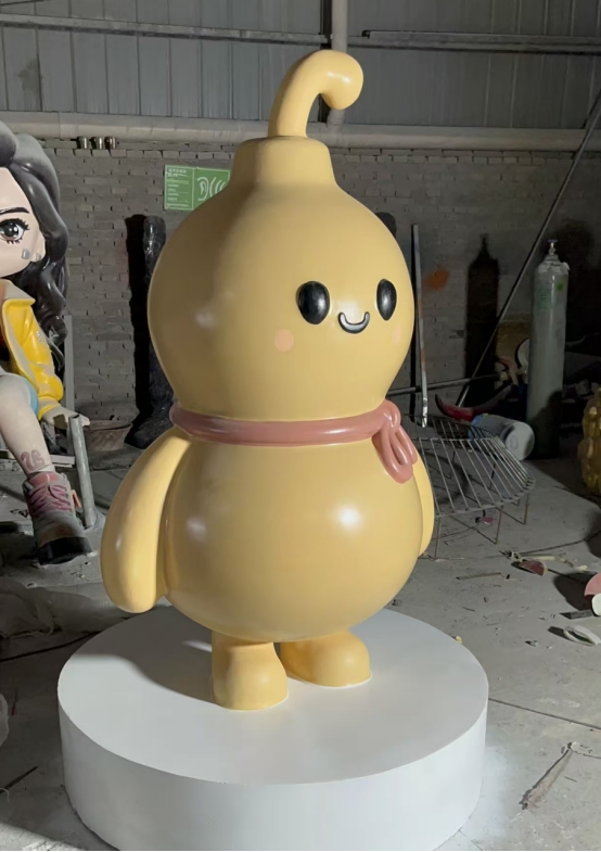 玻璃钢软萌葫芦IP雕塑 | 新加坡滨海亲子文创市集定制装置